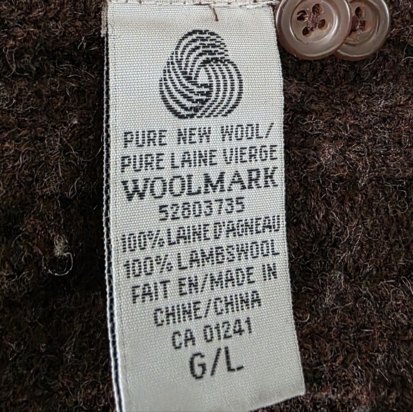 Simons  Lambwool  Cable Knit Turtleneck Sweater Sz Large - Picture 4 of 8